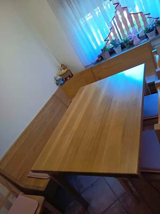 Miza in jedilna klop po meri